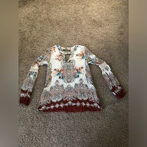 Buckle Multicolor Floral Blouse